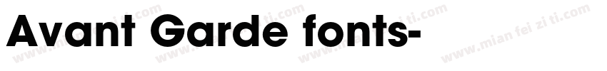 Avant Garde fonts字体转换